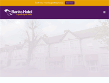 Tablet Screenshot of bankshotel.com